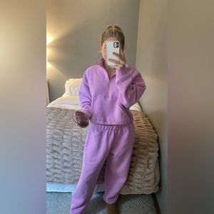 Set Active Pink Sweat Set